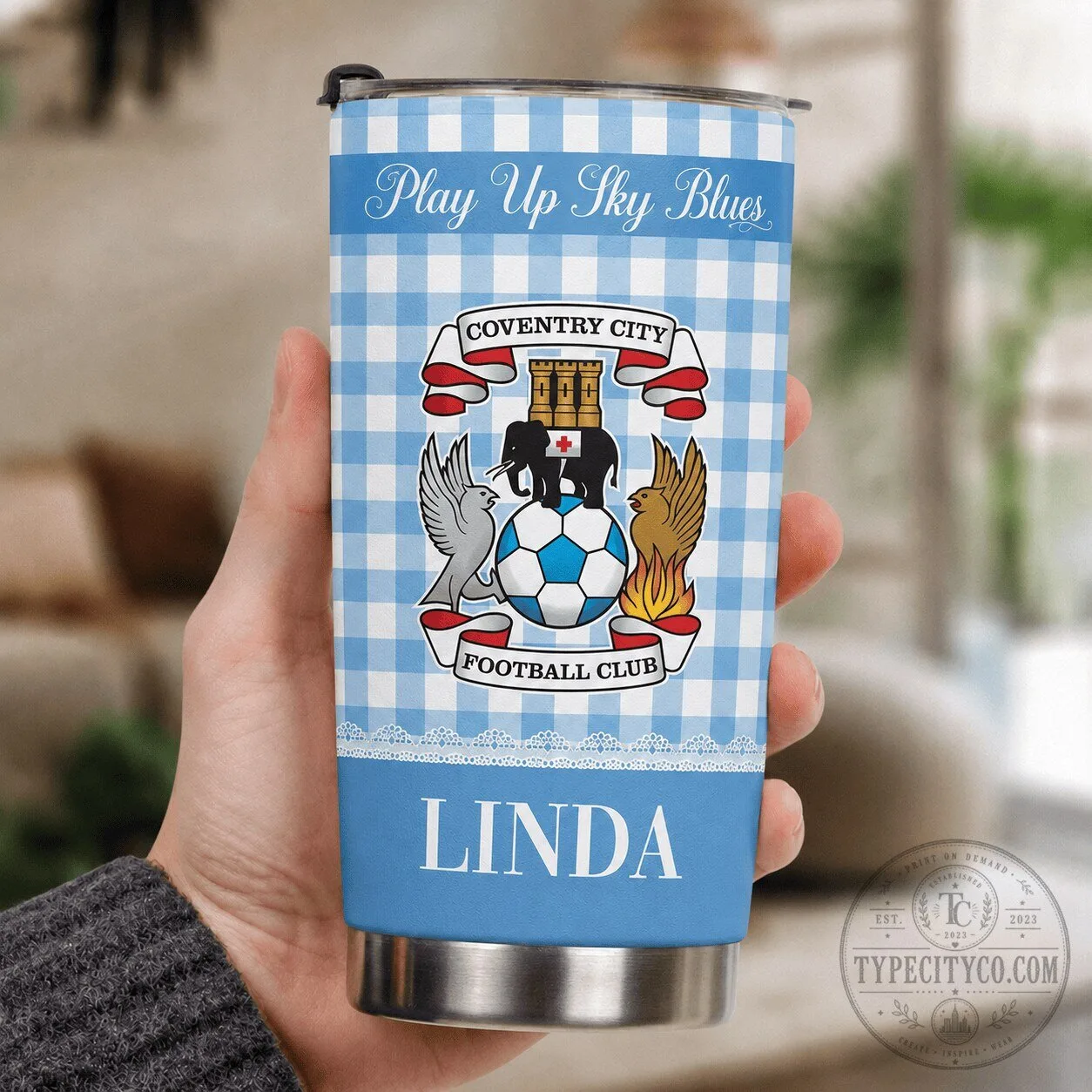 Coventry City Football Club Sky Blues Personalized Tumbler