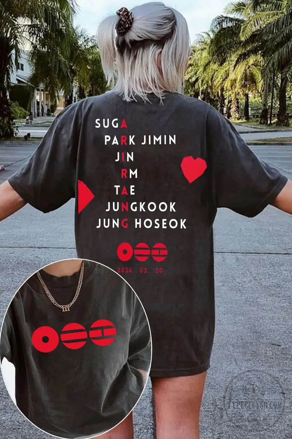 BTS Army Arirang T-Shirt, K-Pop Band Members Names Graphic Tee 17 BTS Army Arirang T-Shirt, K-Pop Band Members Names Graphic Tee