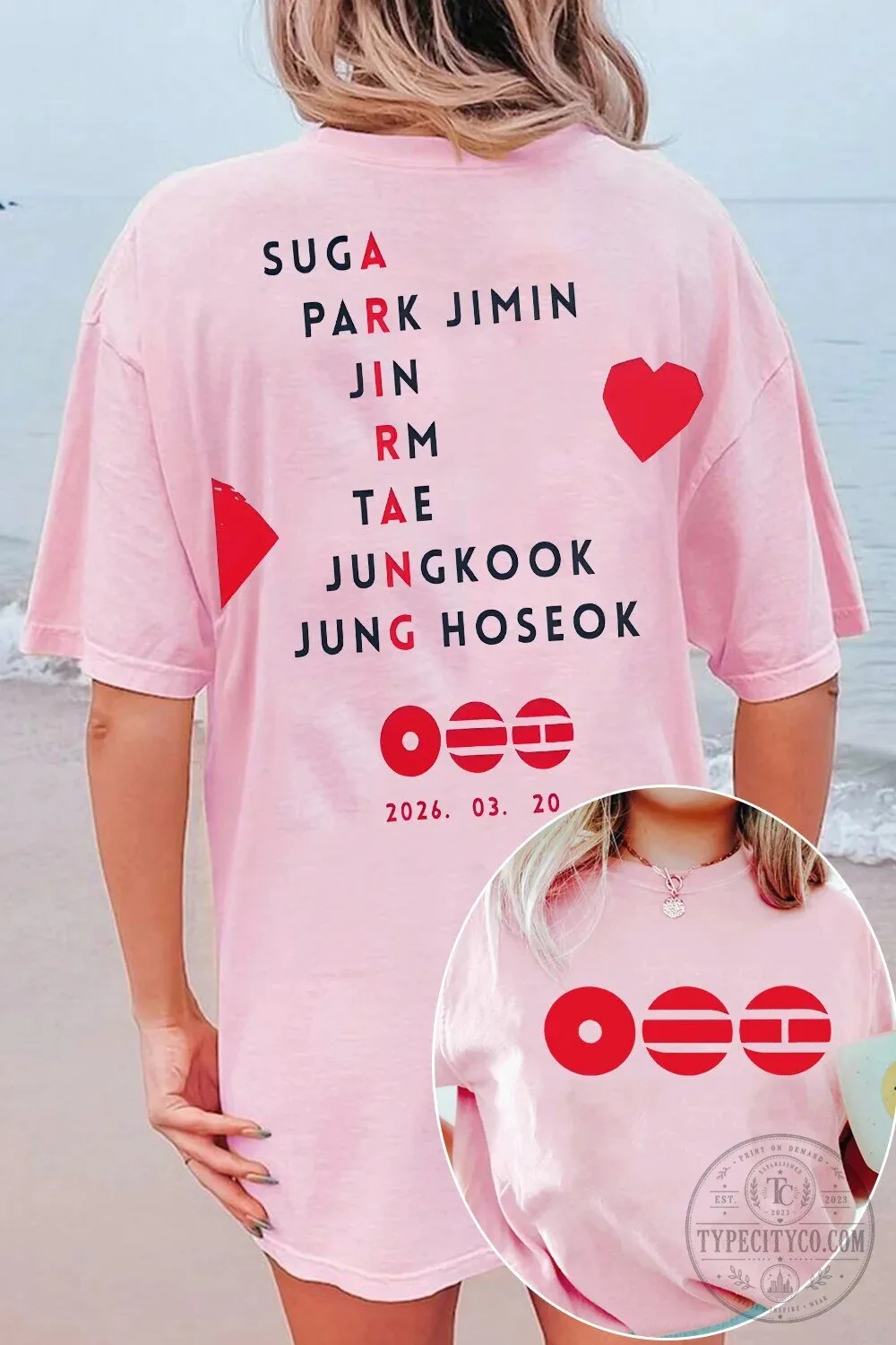 BTS Army Arirang T-Shirt, K-Pop Band Members Names Graphic Tee 22 BTS Army Arirang T-Shirt, K-Pop Band Members Names Graphic Tee