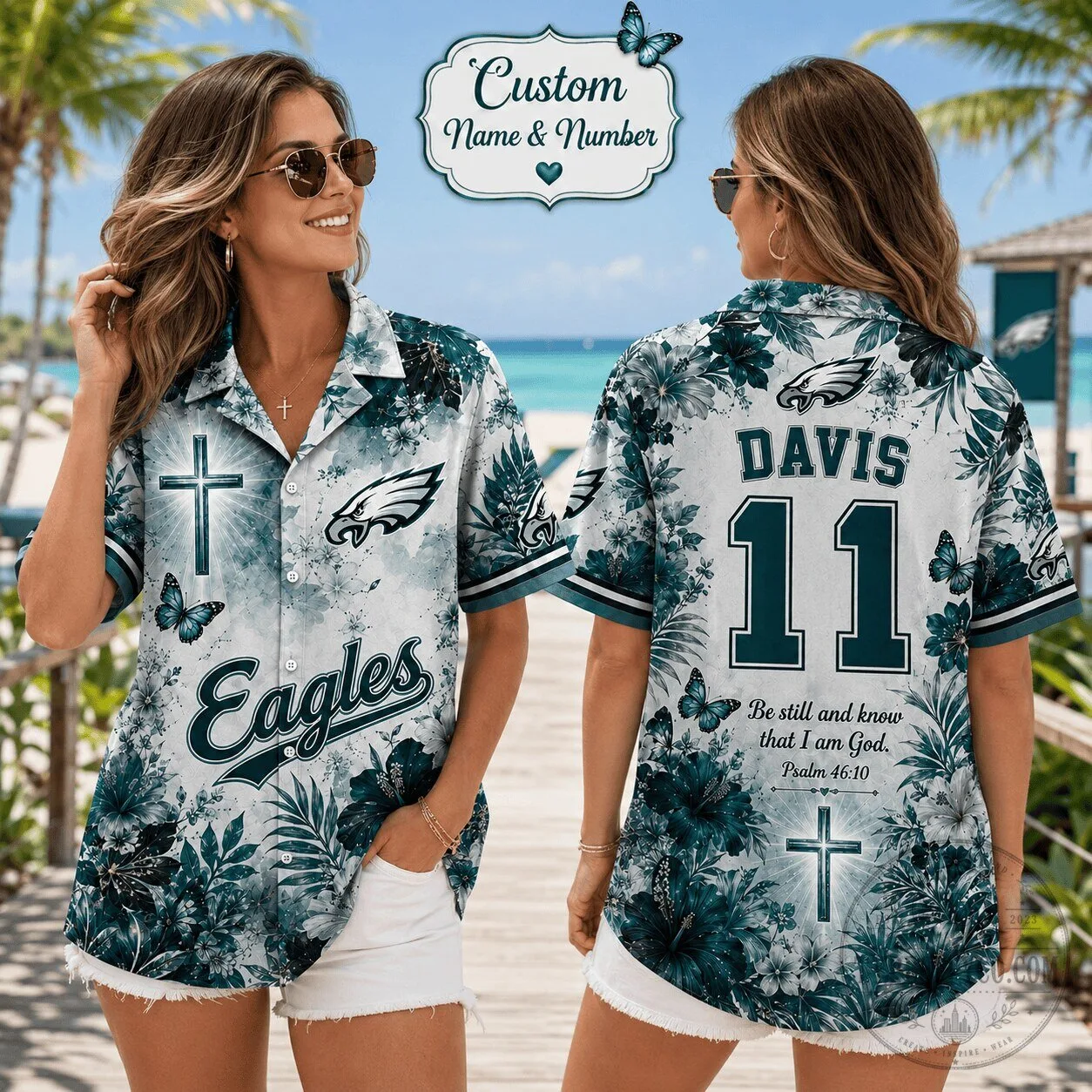 Philadelphia Eagles Football Team Personalized Hawaiian Shirt