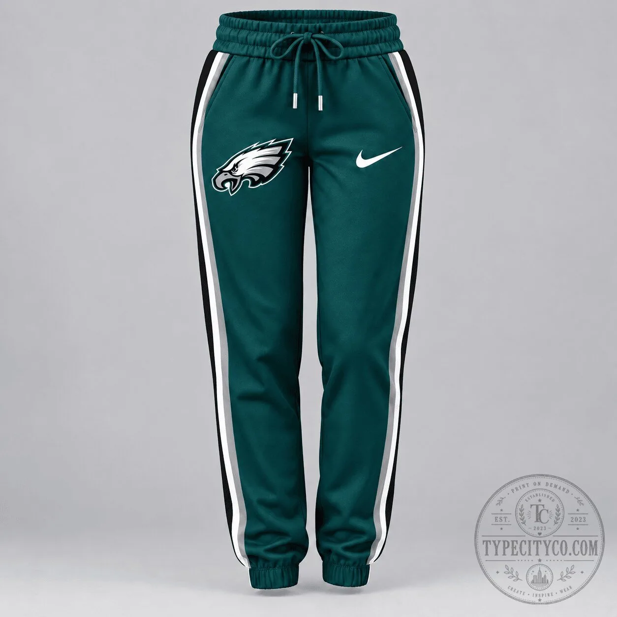 Philadelphia Eagles Nike Logo Side Stripe Performance Track Pants
