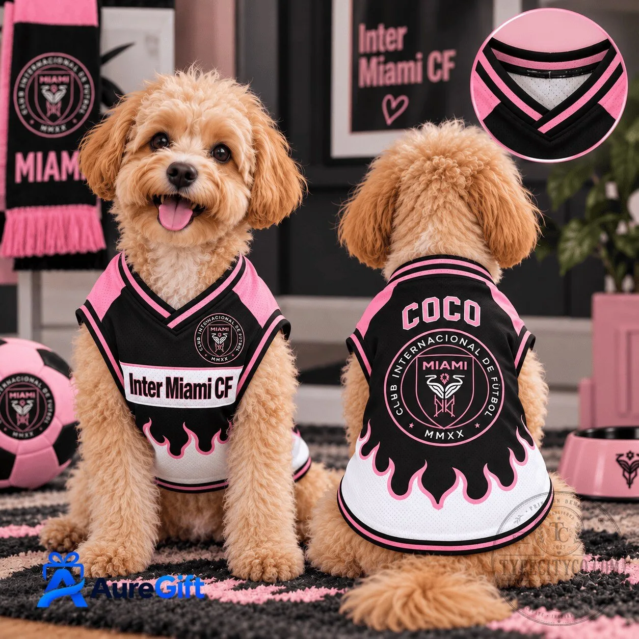 Inter Miami CF Soccer Club Personalized Pet Jersey
