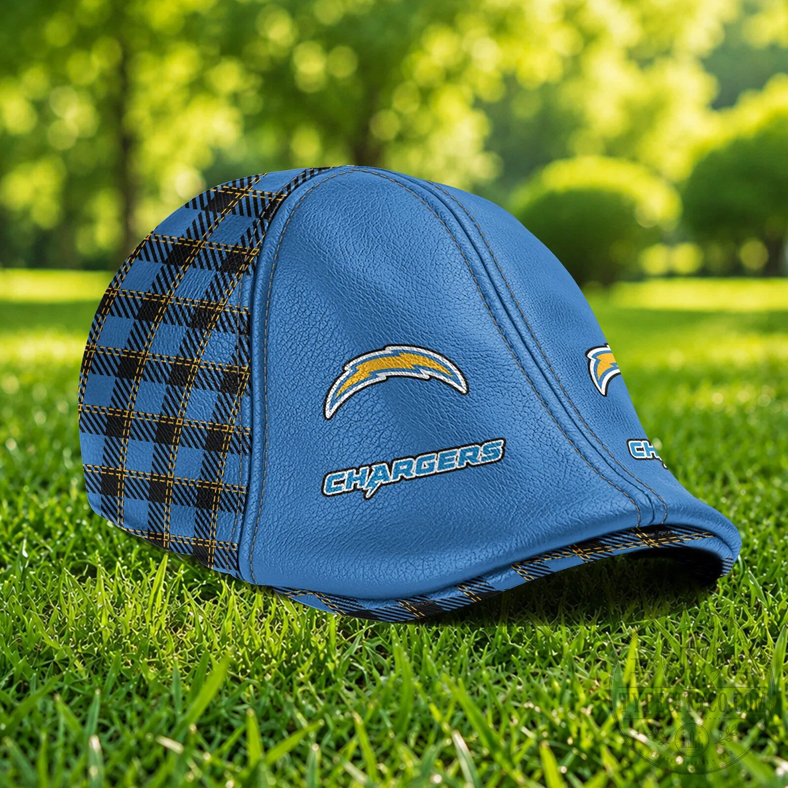 Los Angeles Chargers NFL Ivy Cap Hat with Plaid Pattern and Custom Name 9 Los Angeles Chargers NFL Ivy Cap Hat with Plaid Pattern and Custom Name
