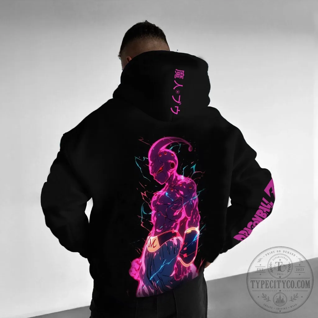 Majin Buu Dragon Ball Z Anime Streetwear Hoodie Majin Buu Dragon Ball Z Anime Streetwear Hoodie
