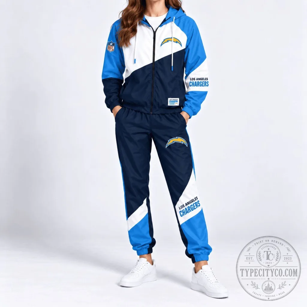 Los Angeles Chargers NFL Team Training Days Slash Tracksuit 68 Los Angeles Chargers NFL Team Training Days Slash Tracksuit