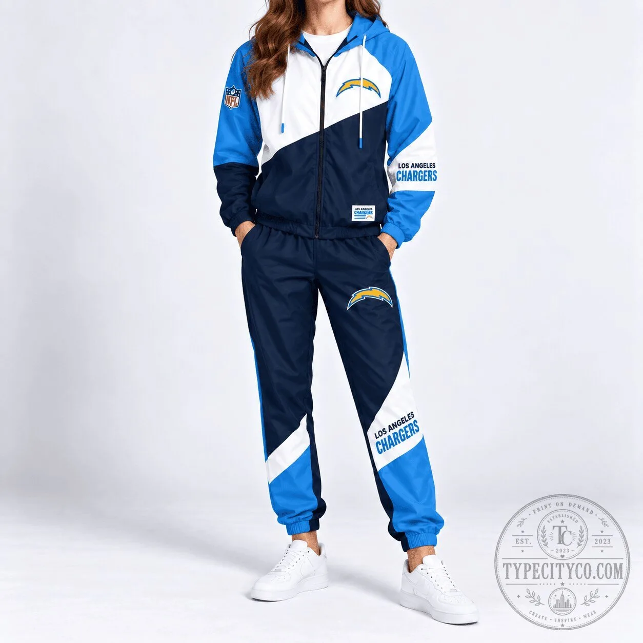Los Angeles Chargers NFL Team Training Days Slash Tracksuit