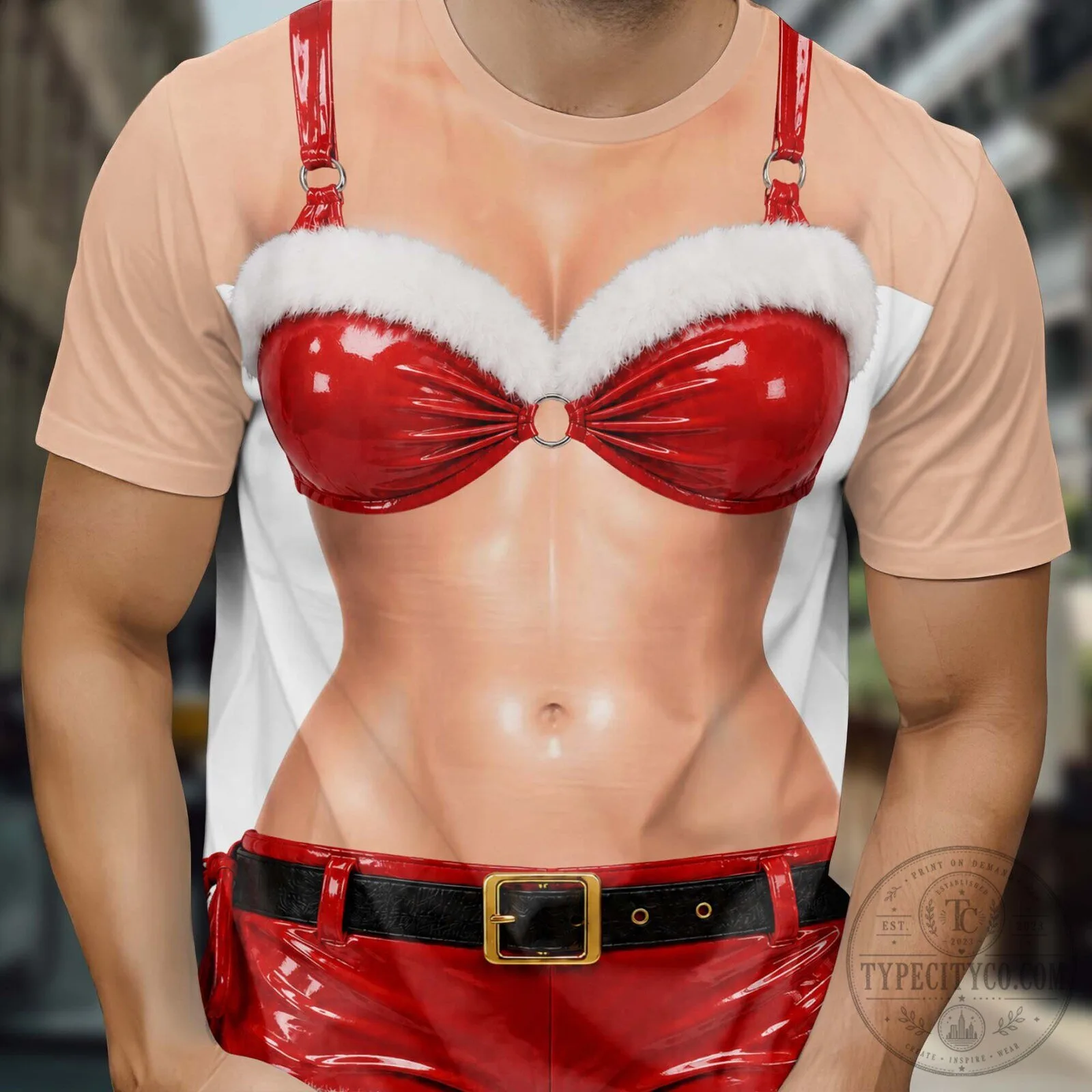 Funny Christmas Bikini Body Costume All Over Print T-Shirt 19 Funny Christmas Bikini Body Costume All Over Print T-Shirt