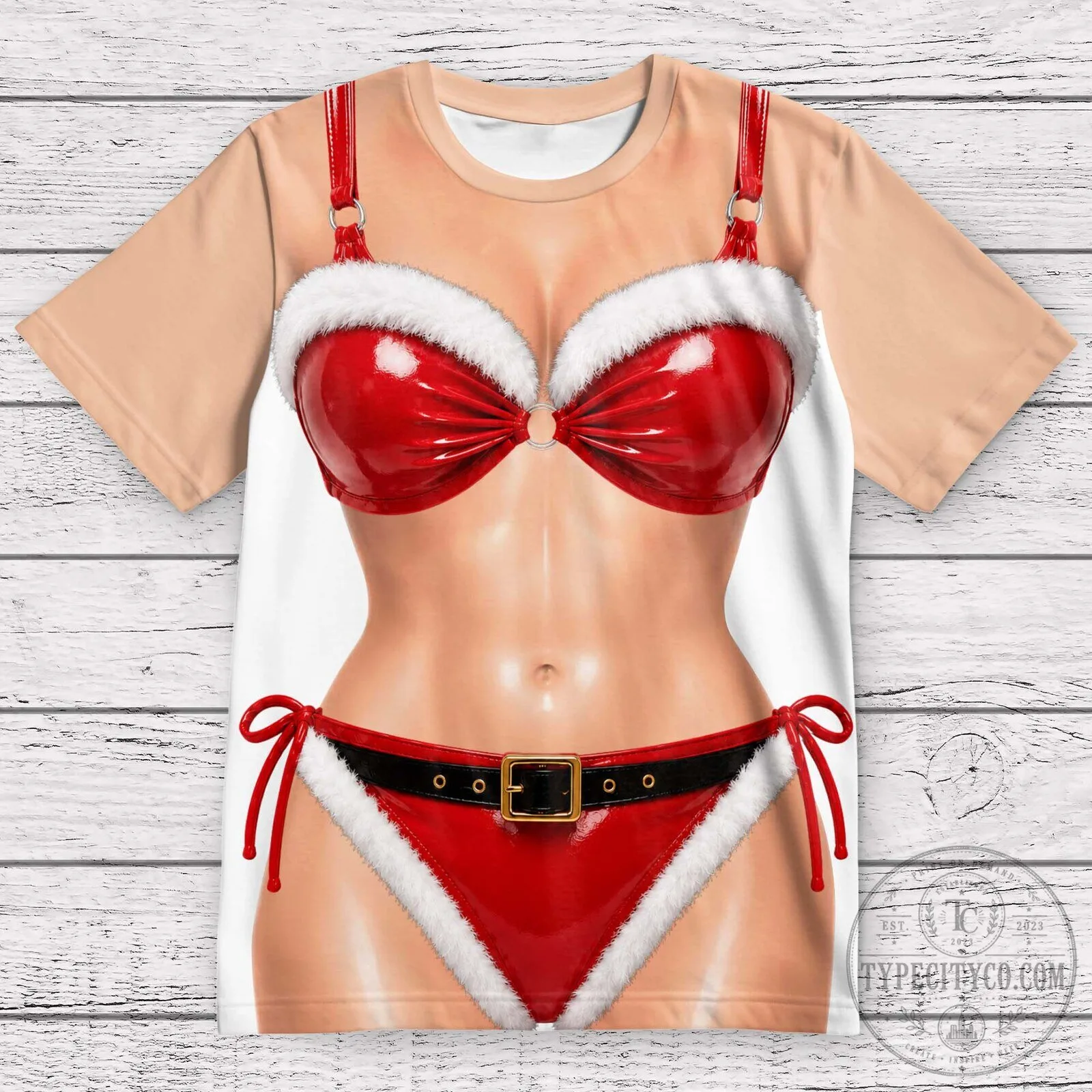 Funny Christmas Bikini Body Costume All Over Print T-Shirt 26 Funny Christmas Bikini Body Costume All Over Print T-Shirt