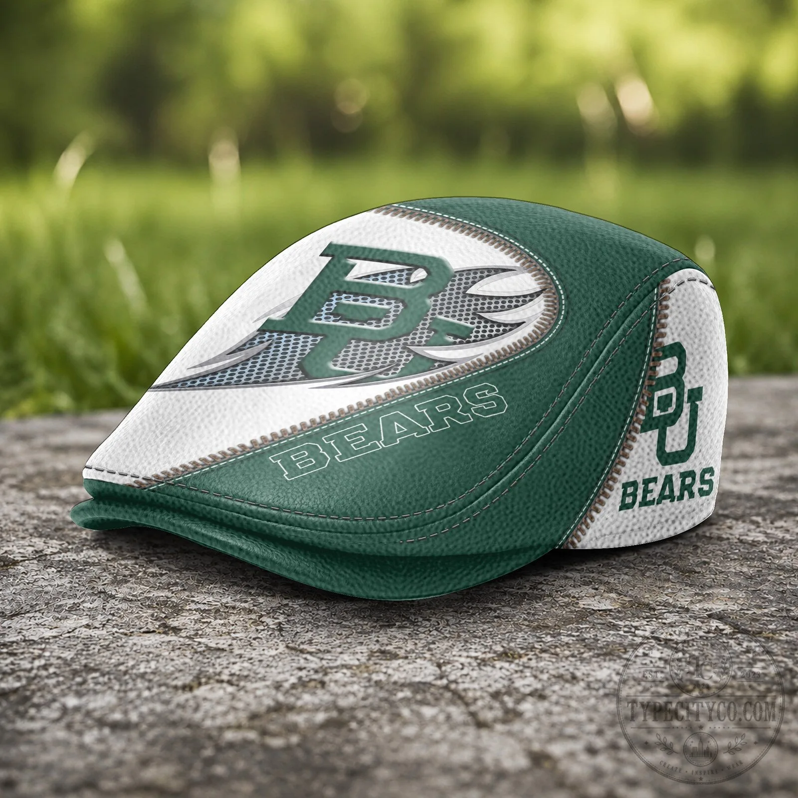 Baylor Bears NCAA Green and White Flat Cap Hat 9 Baylor Bears NCAA Green and White Flat Cap Hat