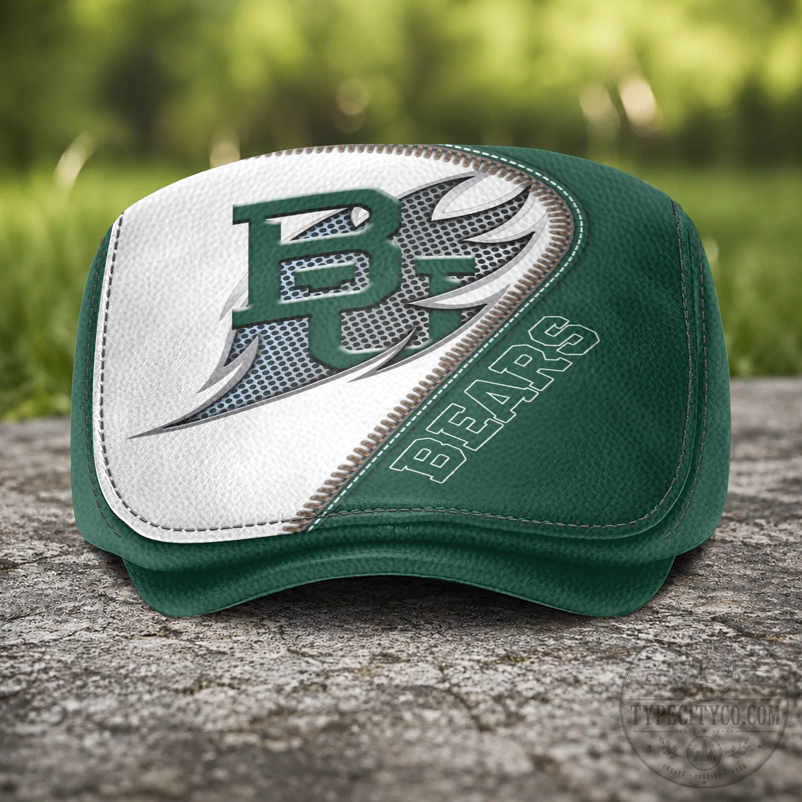 Baylor Bears NCAA Green and White Flat Cap Hat 10 Baylor Bears NCAA Green and White Flat Cap Hat