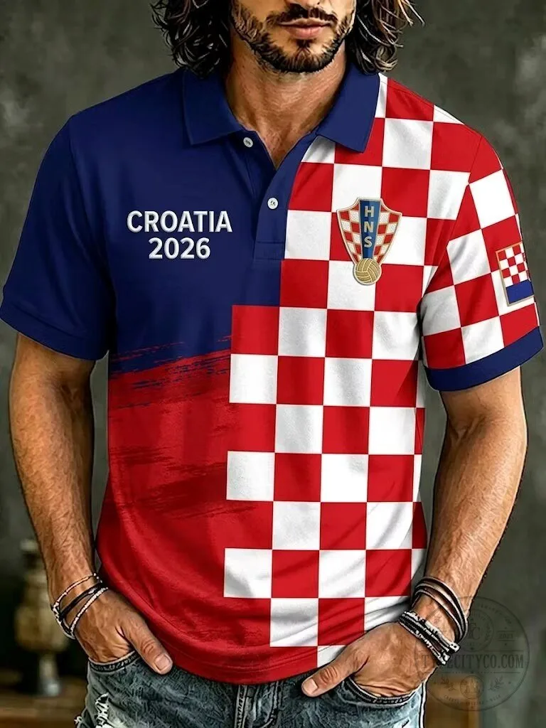 Croatia Football Lover 2026 National Team Polo Shirt 2 Croatia Football Lover 2026 National Team Polo Shirt