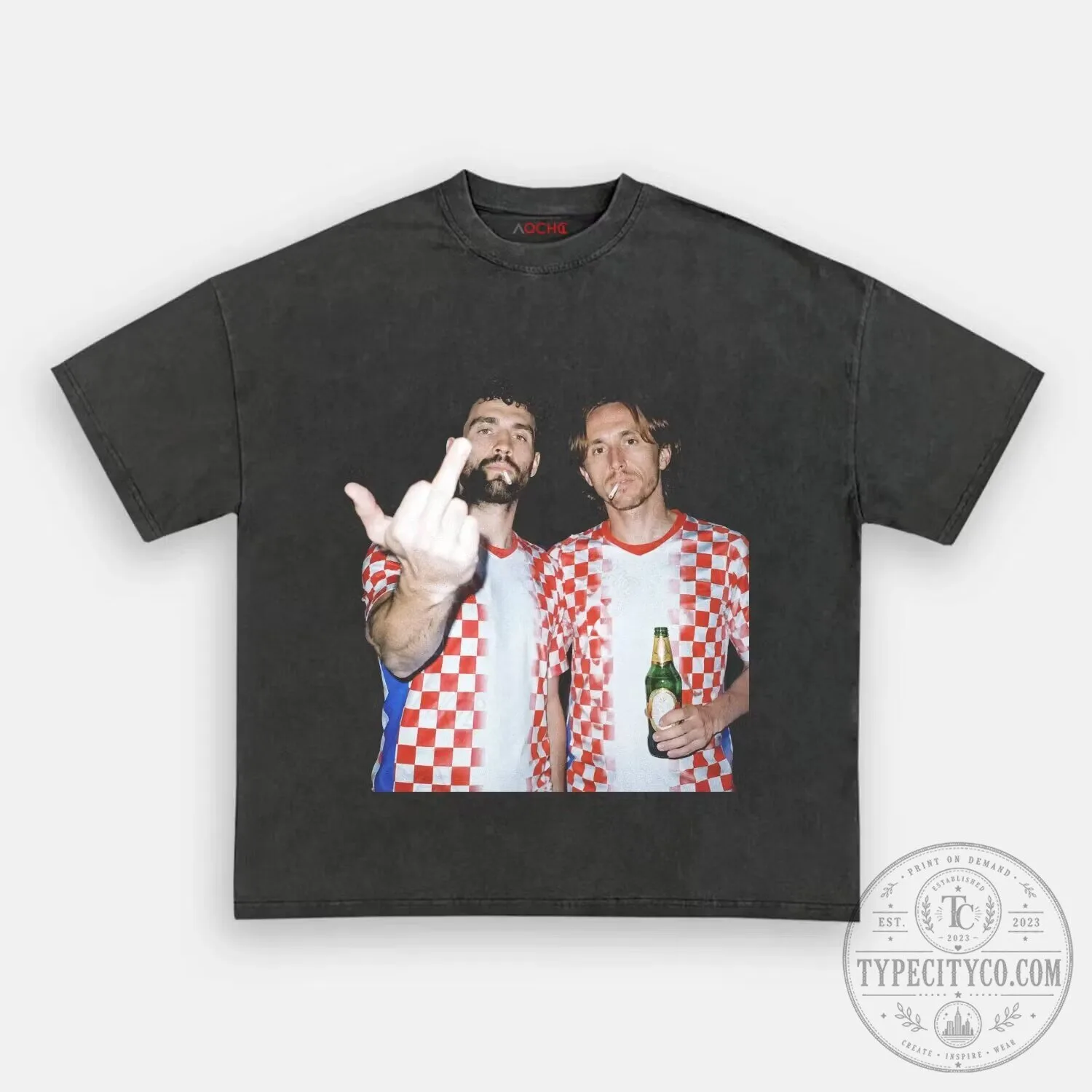 Croatia Football Fan Graphic T-Shirt