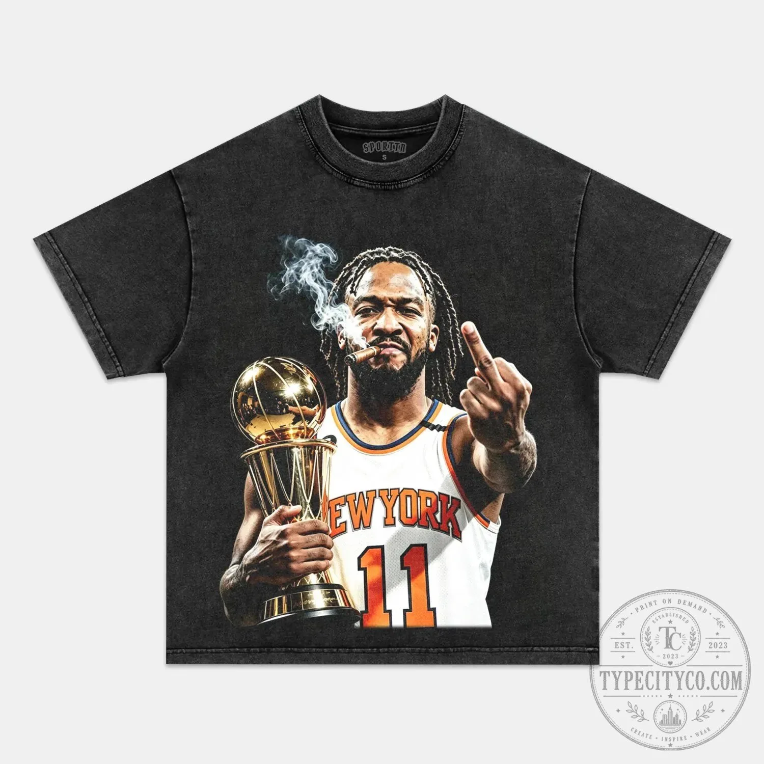 J. R. Smith New York Basketball Championship Middle Finger Vintage T-Shirt