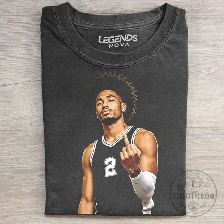 Dylan Harper II Middle Finger Gesture Basketball Player Graphic T-Shirt