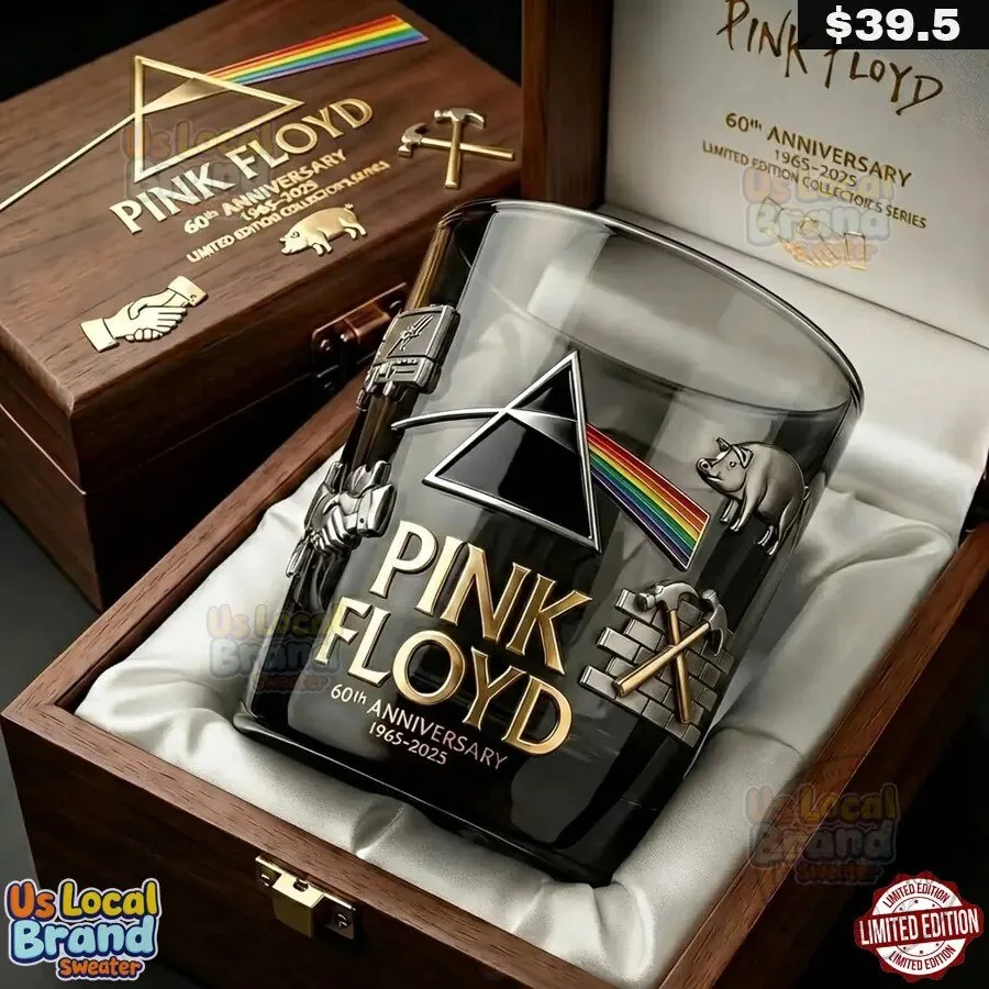 Pink Floyd 60th Anniversary Dark Side of the Moon Whiskey Glass 5 Pink Floyd 60th Anniversary Dark Side of the Moon Whiskey Glass