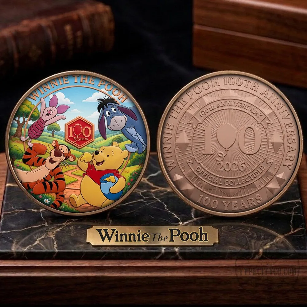 Winnie The Pooh 100th Anniversary 2026 Official Collectible Commemorative Coin 7 Winnie The Pooh 100th Anniversary 2026 Official Collectible Commemorative Coin