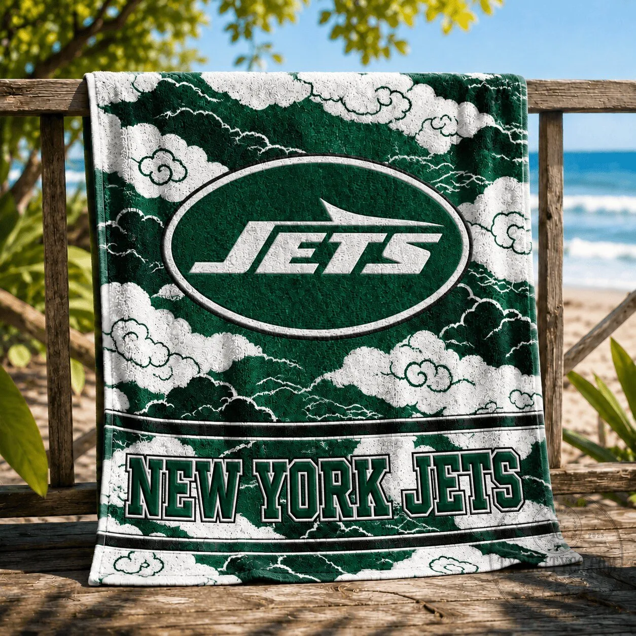 New York Jets NFL Football Team Logo Beach Towel