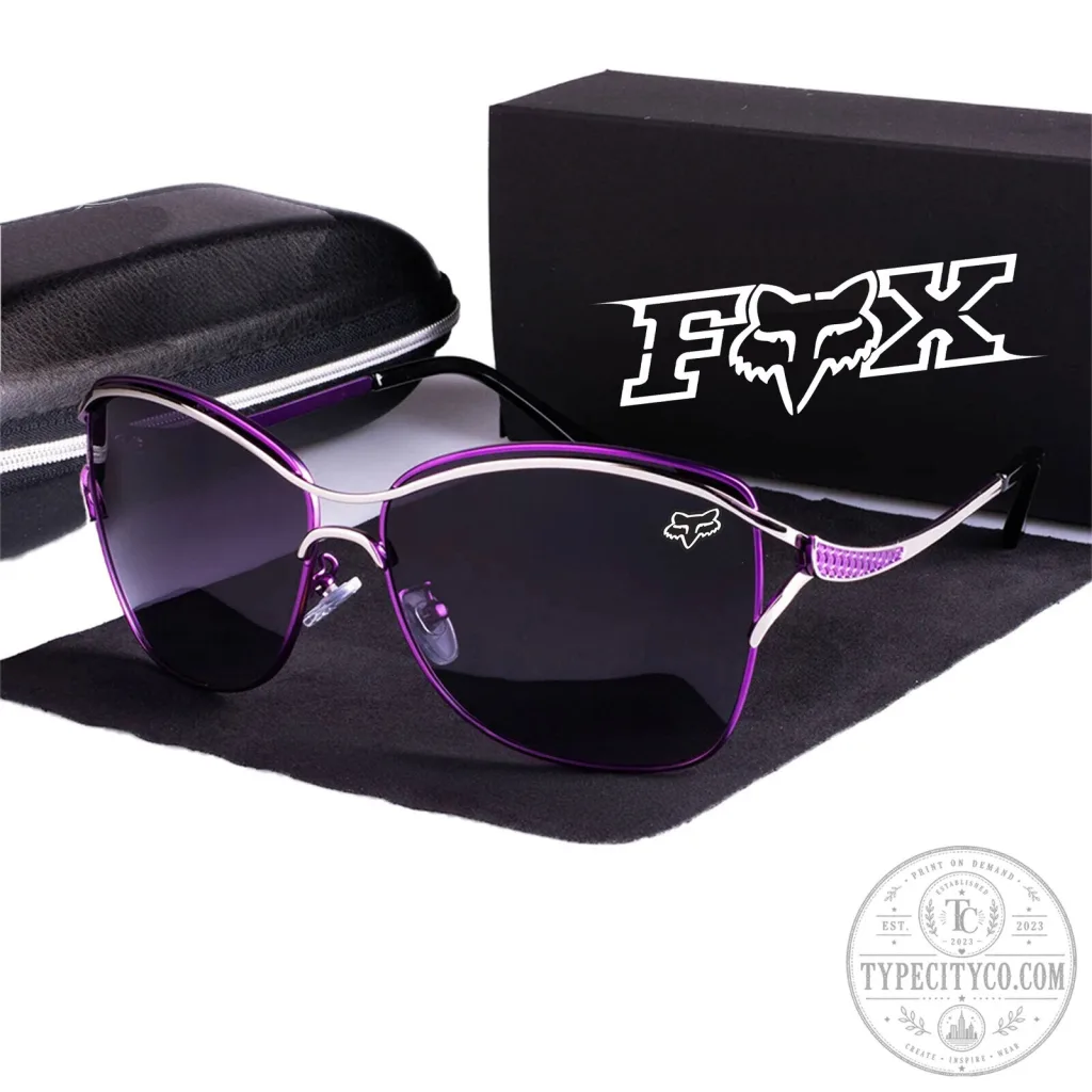 Fox Racing Purple Polarized Fashion Sunglasses with Case Fox Racing Purple Polarized Fashion Sunglasses with Case