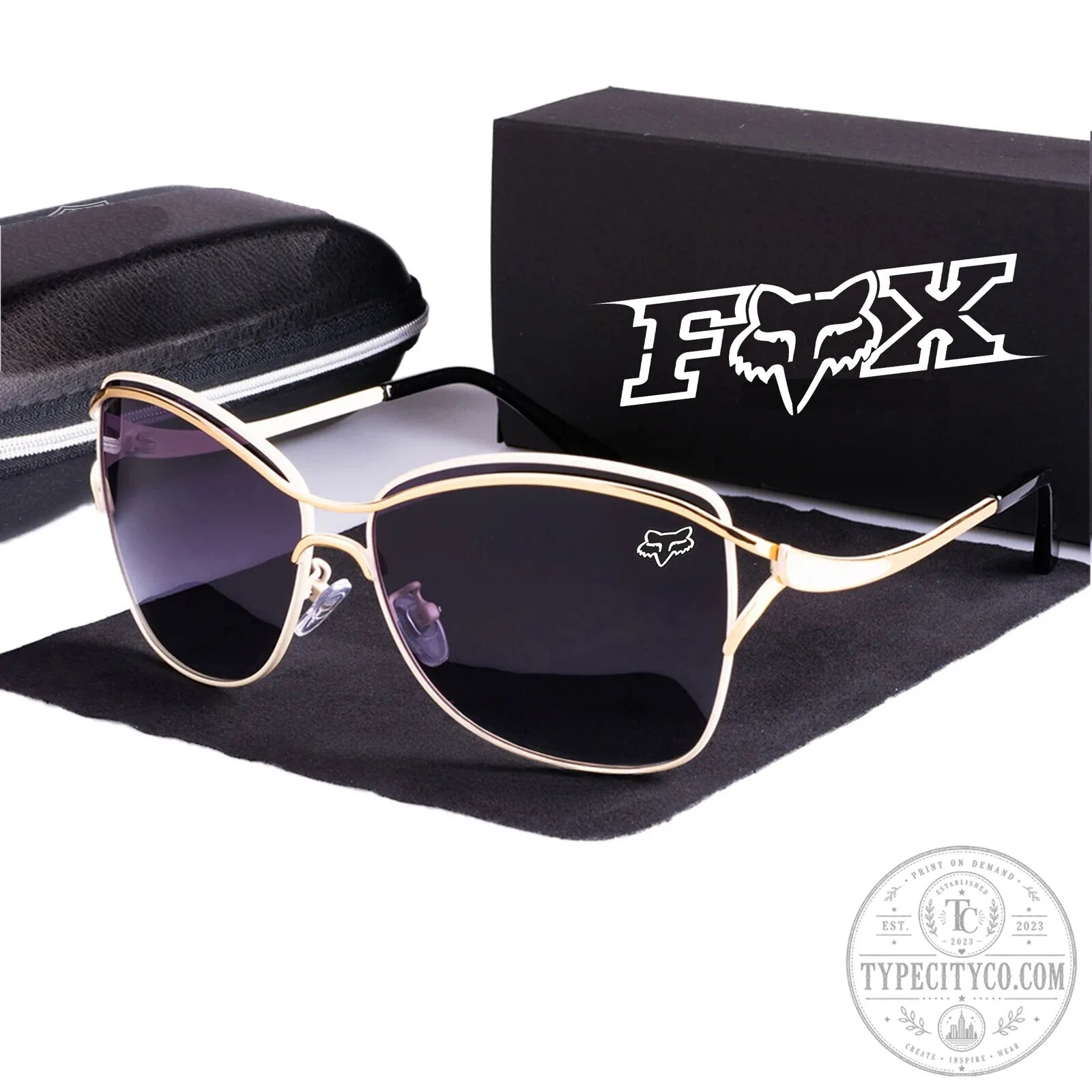 Fox Racing Purple Polarized Fashion Sunglasses with Case 11 Fox Racing Purple Polarized Fashion Sunglasses with Case