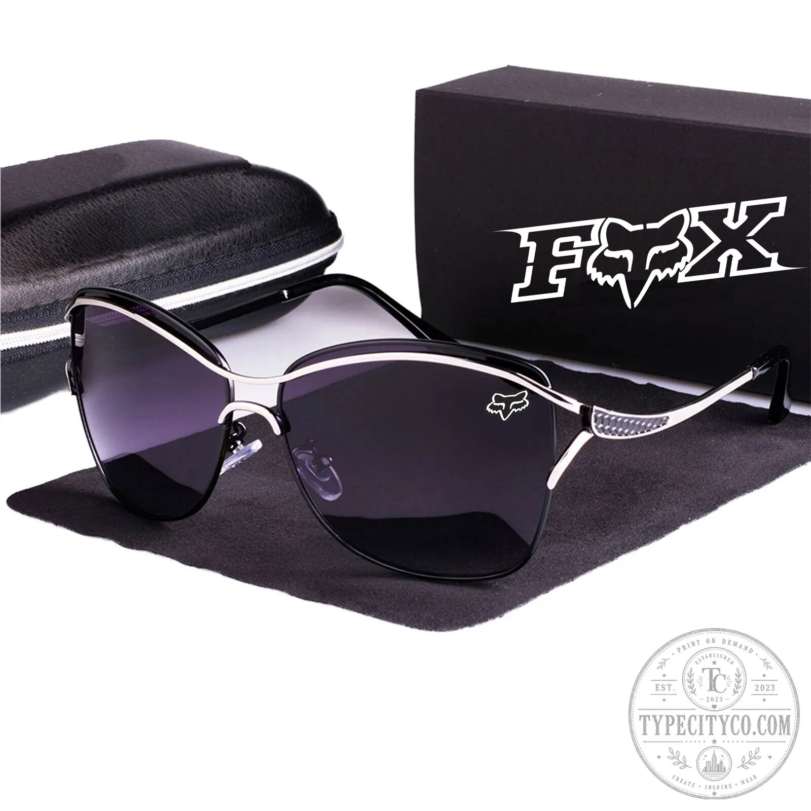 Fox Racing Purple Polarized Fashion Sunglasses with Case 13 Fox Racing Purple Polarized Fashion Sunglasses with Case