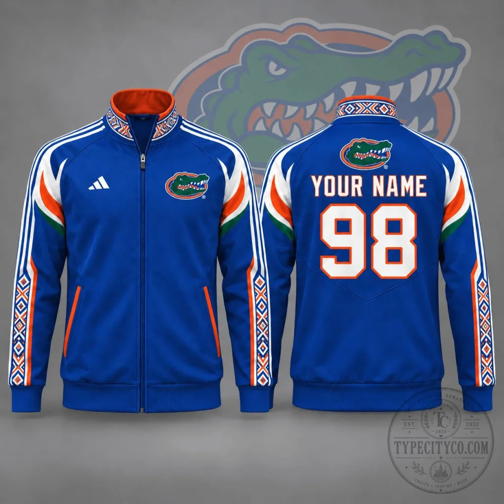 Florida Gators Personalized Tradition Line Full Zip Track Jacket Florida Gators Personalized Tradition Line Full Zip Track Jacket