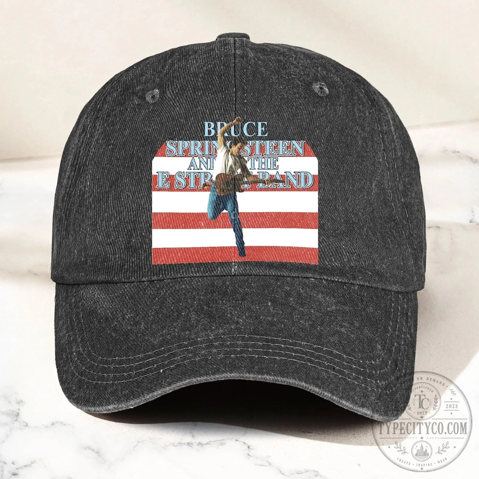 Denim Hat Cap featuring Bruce Springsteen & The E Street Band