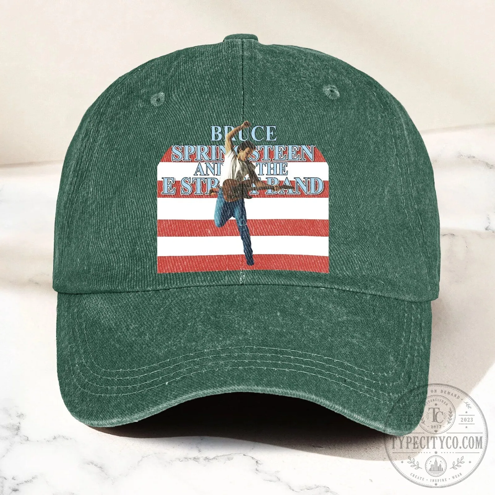 Denim Hat Cap featuring Bruce Springsteen & The E Street Band 17 Denim Hat Cap featuring Bruce Springsteen & The E Street Band