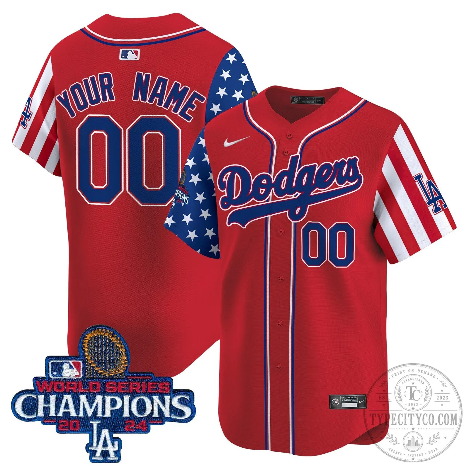 Dodgers 2024 World Series Champions Baseball Jersey 8 Dodgers 2024 World Series Champions Baseball Jersey