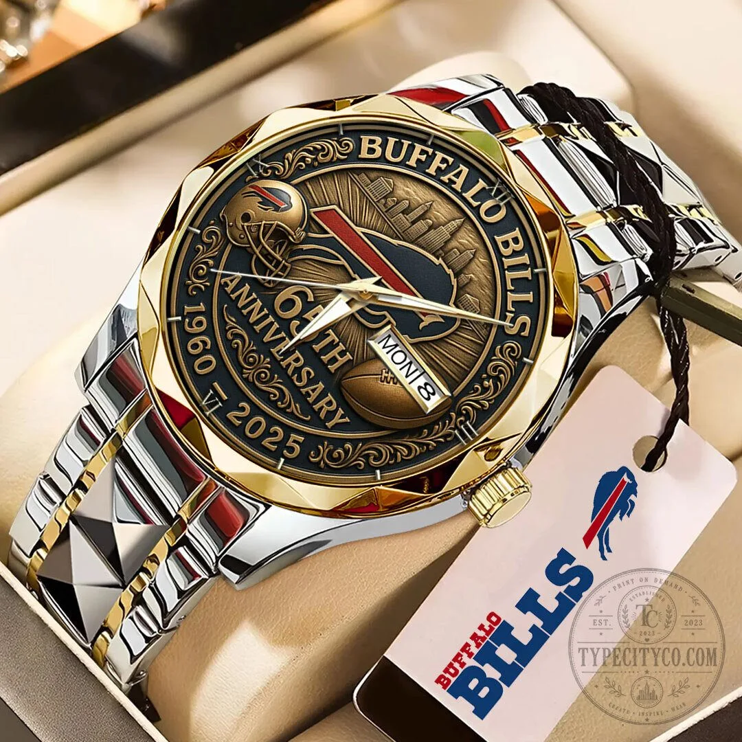 Buffalo Bills 65th Anniversary Commemorative Quartz Watch 5 Buffalo Bills 65th Anniversary Commemorative Quartz Watch