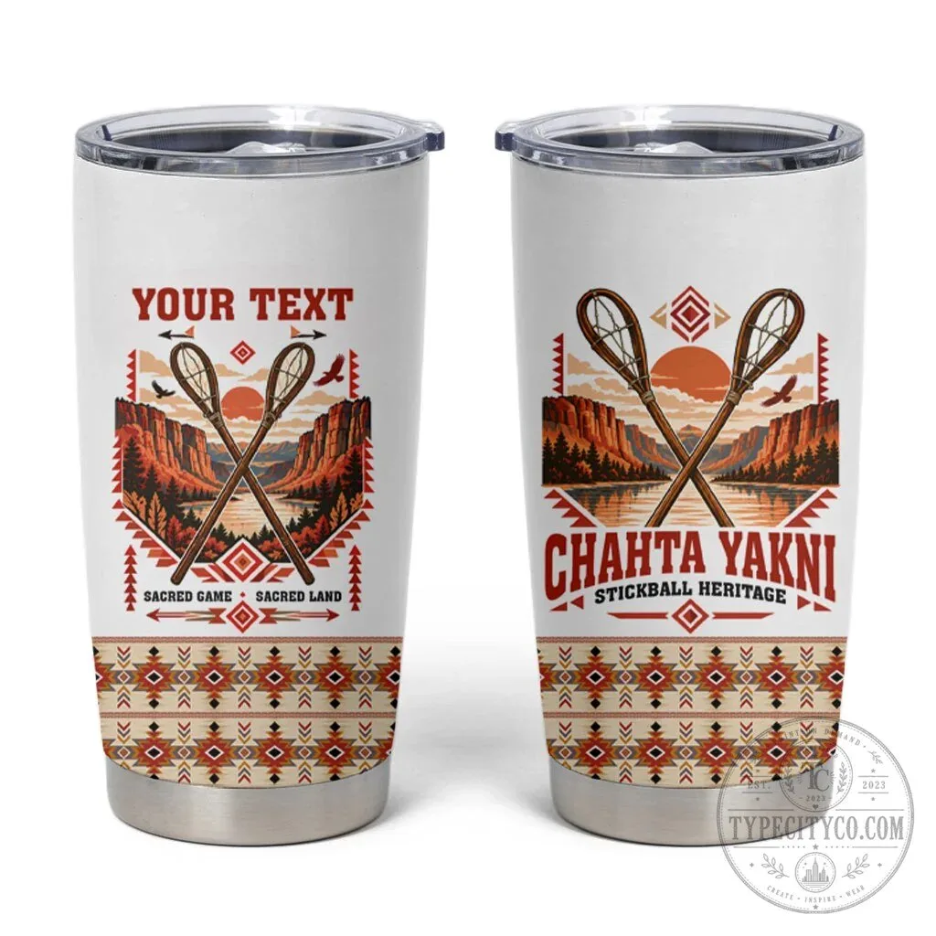 Chahta Yakni Stickball Heritage Native American Tribal Landscape Tumbler 9 Chahta Yakni Stickball Heritage Native American Tribal Landscape Tumbler