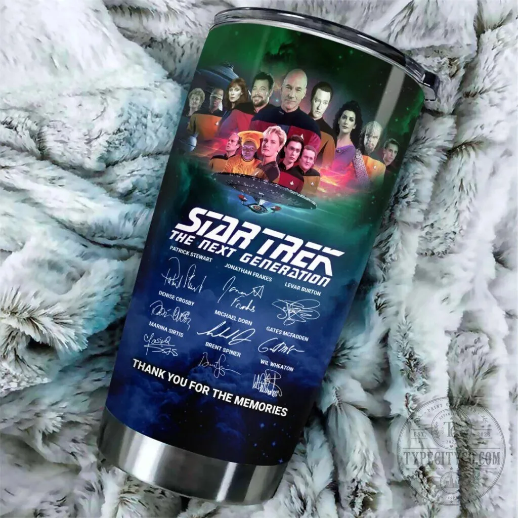 Star Trek The Next Generation Cast Signatures Thank You For The Memories Tumbler 11 Star Trek The Next Generation Cast Signatures Thank You For The Memories Tumbler