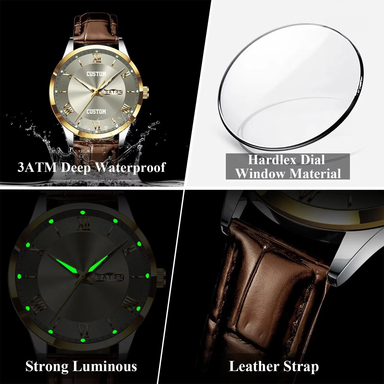 Mazda Custom Name Elegant Fashion Design Leather Men's Watch 24 Mazda Custom Name Elegant Fashion Design Leather Men