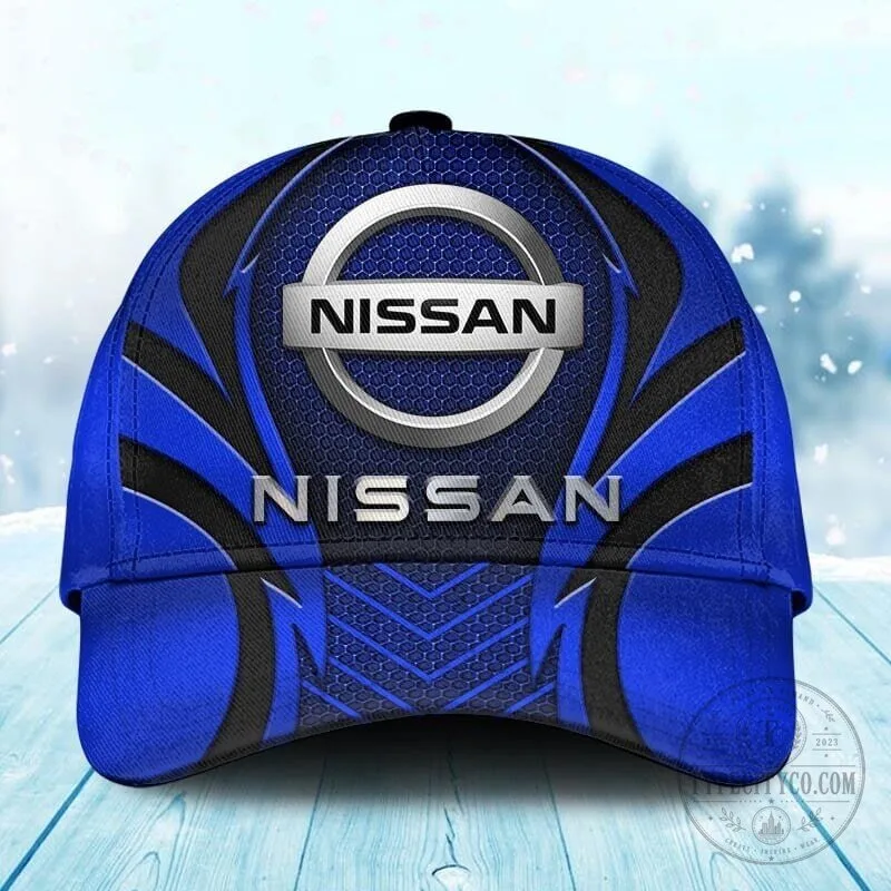 Nissan Blue Hexagon Pattern Unisex Classic Baseball Cap Hat 6 Nissan Blue Hexagon Pattern Unisex Classic Baseball Cap Hat