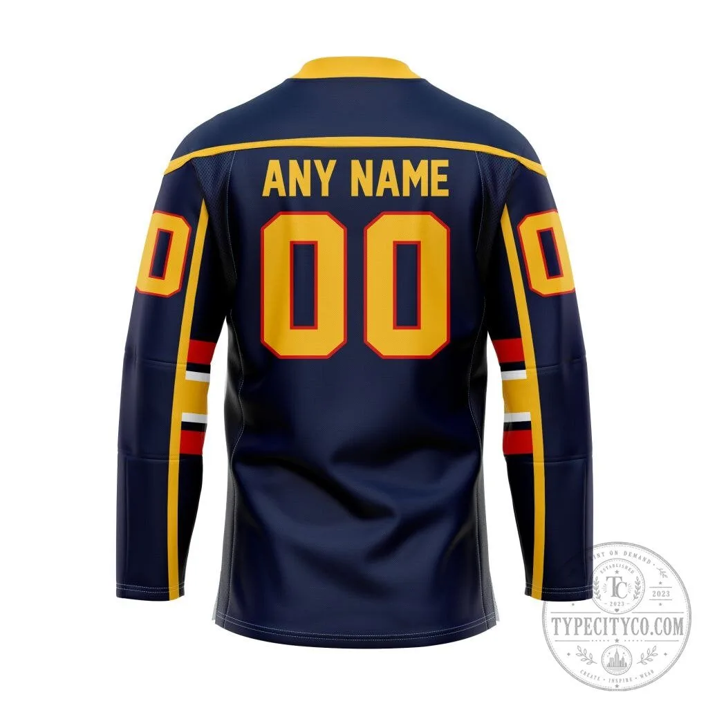 Barrie Colts Personalized OHL Navy Blue Lace Up Hockey Jersey 7 Barrie Colts Personalized OHL Navy Blue Lace Up Hockey Jersey