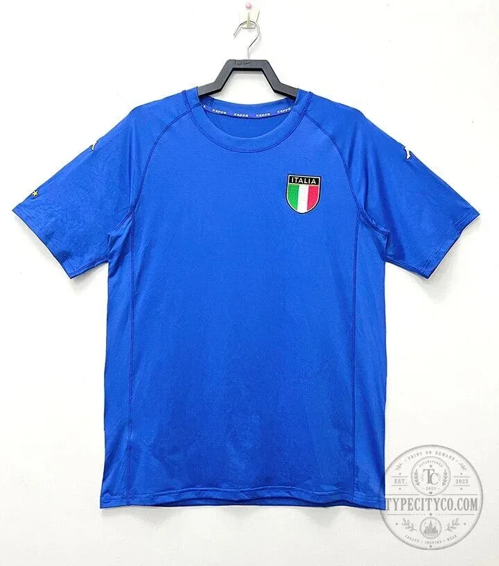 Italy National Football Team 2000 Home Retro Soccer Jersey
