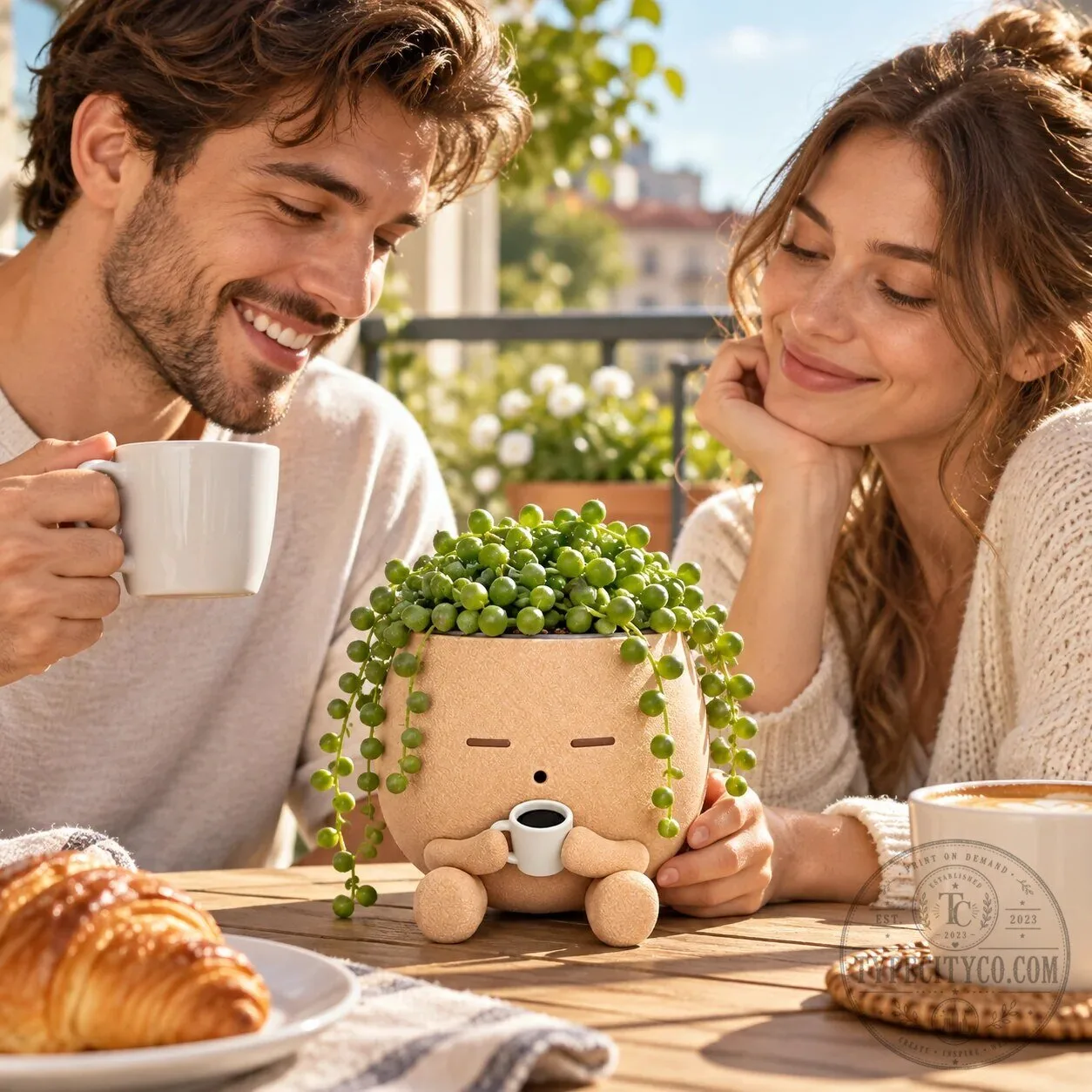 Cute Coffee Lover Succulent Planter Pot With Drainage Hole 15 Cute Coffee Lover Succulent Planter Pot With Drainage Hole