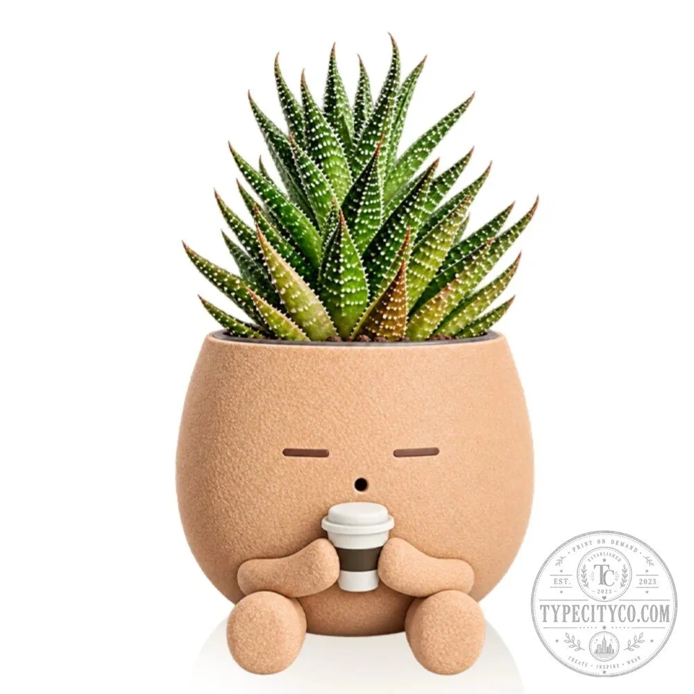 Cute Coffee Lover Succulent Planter Pot With Drainage Hole 19 Cute Coffee Lover Succulent Planter Pot With Drainage Hole