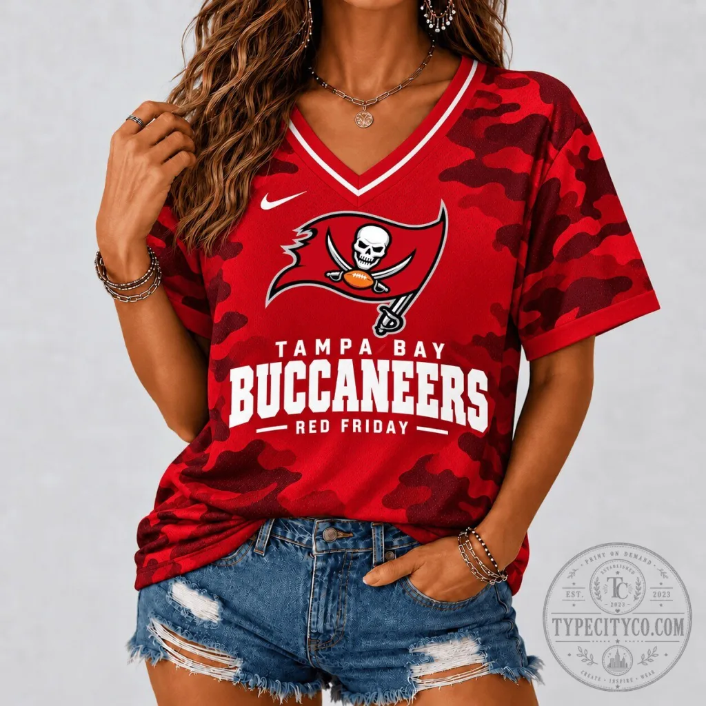 Tampa Bay Buccaneers Red Camouflage Friday Football Jersey Tampa Bay Buccaneers Red Camouflage Friday Football Jersey