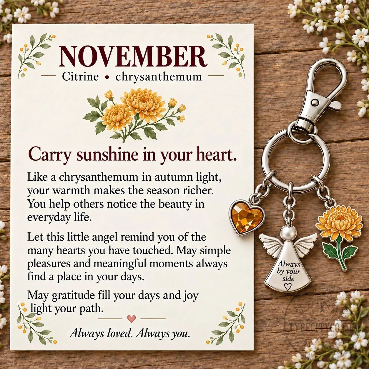 June Birth Month Alexandrite Rose Angel Charm Keychain with Keepsake Card 51 June Birth Month Alexandrite Rose Angel Charm Keychain with Keepsake Card