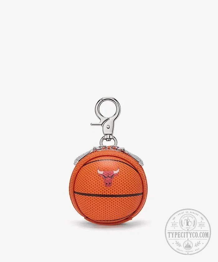 Chicago Bulls Basketball Mini Pouch Keychain with Zipper Closure 7 Chicago Bulls Basketball Mini Pouch Keychain with Zipper Closure