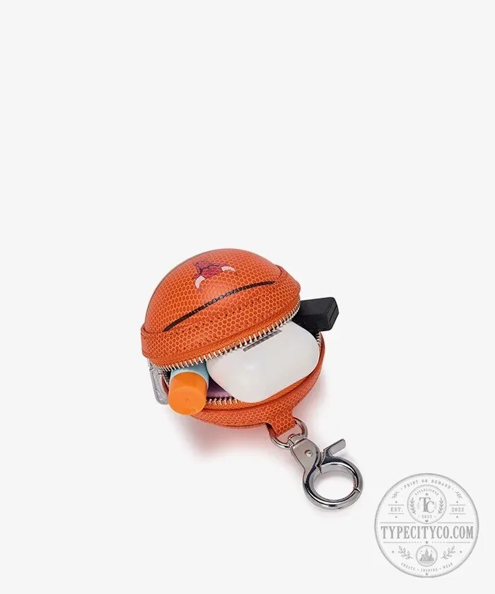 Chicago Bulls Basketball Mini Pouch Keychain with Zipper Closure 11 Chicago Bulls Basketball Mini Pouch Keychain with Zipper Closure