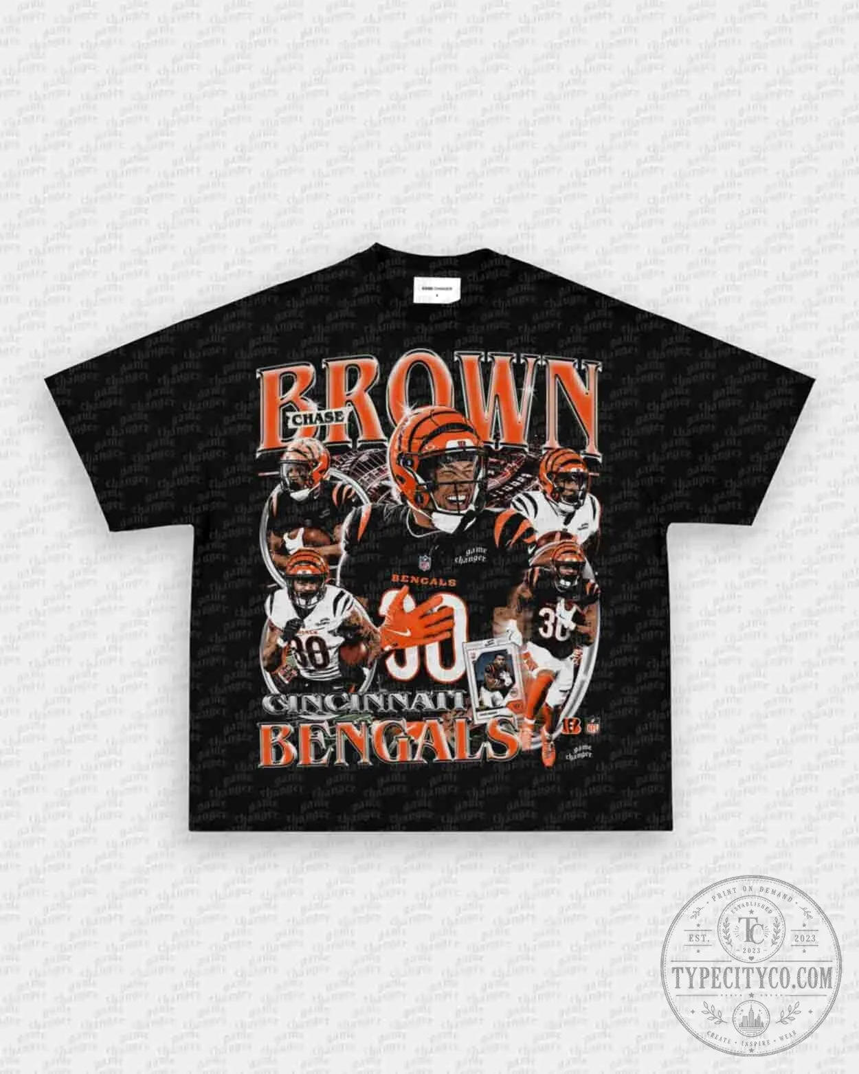 Chase Brown Cincinnati Bengals Football Team Graphic T-Shirt