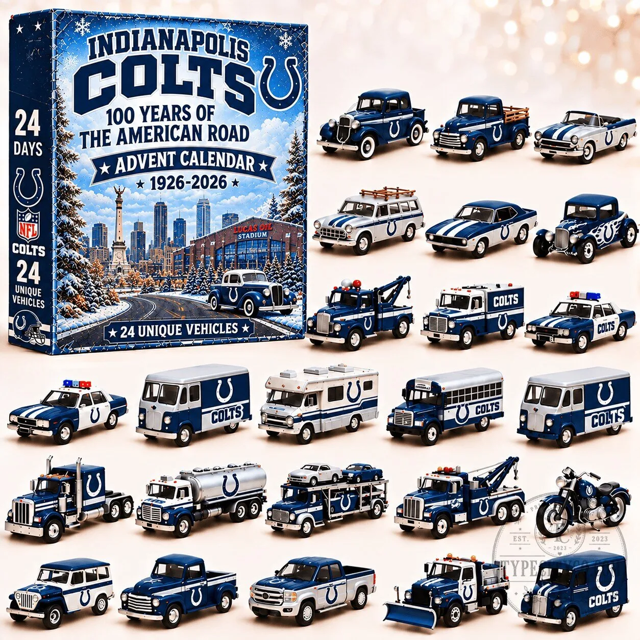 Indianapolis Colts NFL 100 Years of the American Road Advent Calendar 3 Indianapolis Colts NFL 100 Years of the American Road Advent Calendar
