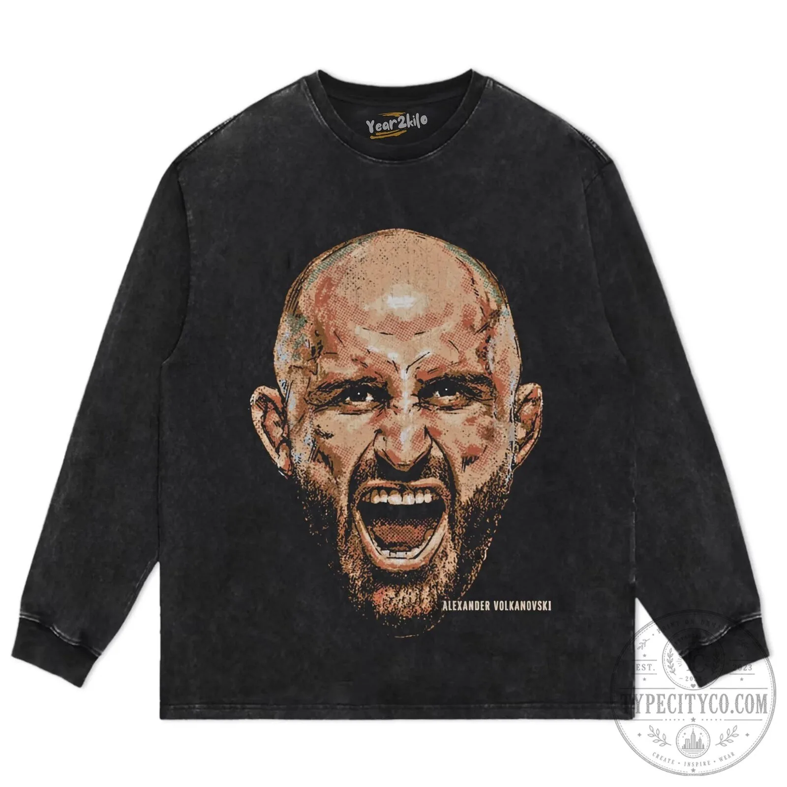 Alexander Volkanovski UFC Fighter Portrait Black Graphic T-Shirt 16 Alexander Volkanovski UFC Fighter Portrait Black Graphic T-Shirt